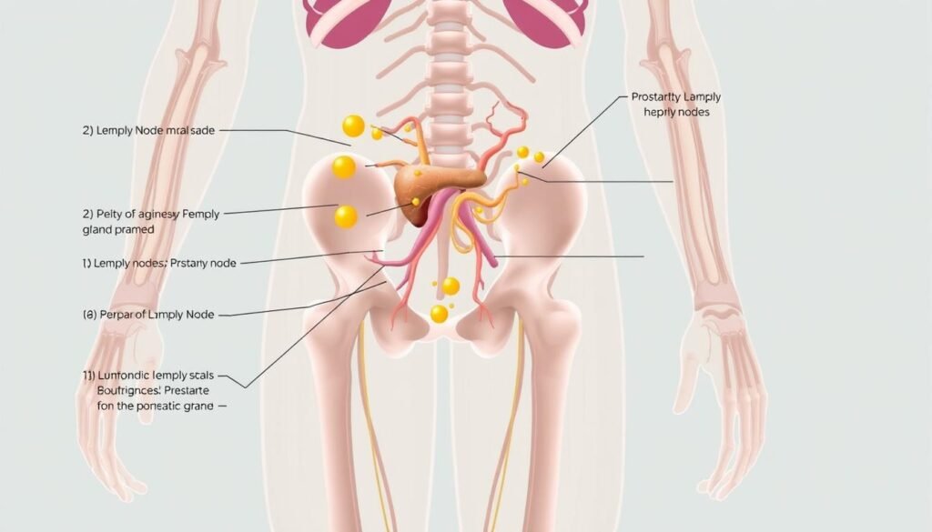 Lymph node involvement in prostate cancer staging